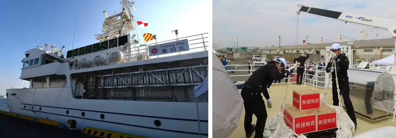 【独立行政法人国立高等専門学校機構】 【鳥羽商船高専】練習船「鳥羽丸」が三重県の実働防災訓練に参加しました