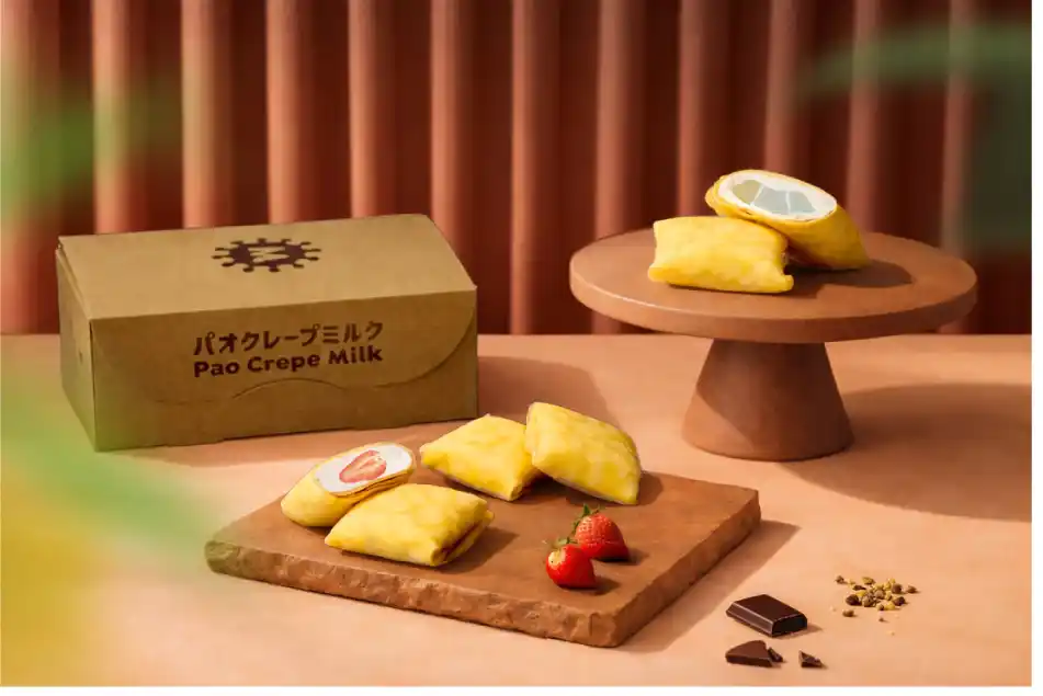 【株式会社ミルクワークス】 福岡県民の2人に1人が食べる「パオクレープミルク」の　　　　　　　新店舗4月24日に西新駅直結の商業施設でオープン