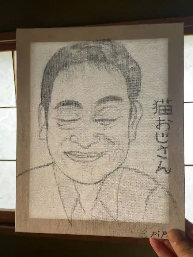 きよがっぱおじさんが披露する「被疑者風似顔絵」ライブドローイングの作品例