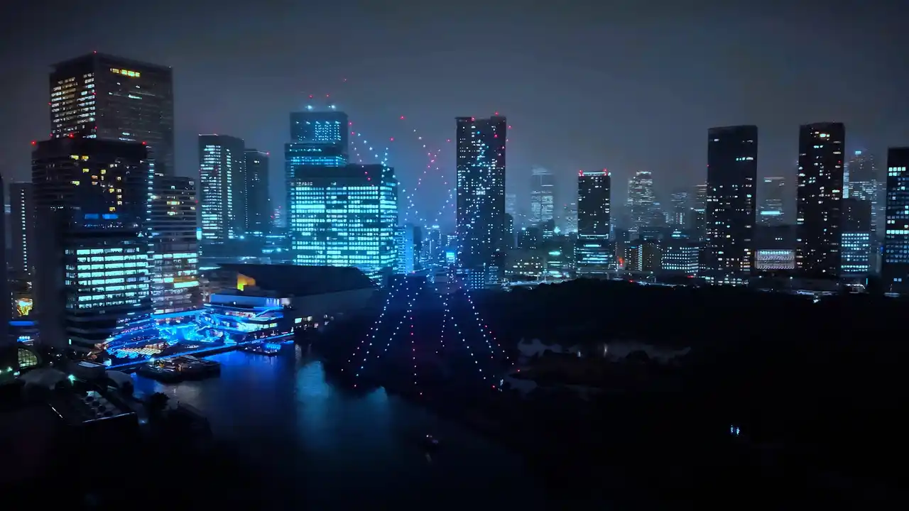 【AGEHARIDe株式会社】 “Happy Birthday”を竹芝の夜宙にーー。アゲハライドがドローンで届ける音楽と光の芸術『LIGHTDANCe』でプライベートメッセージサービスを開始