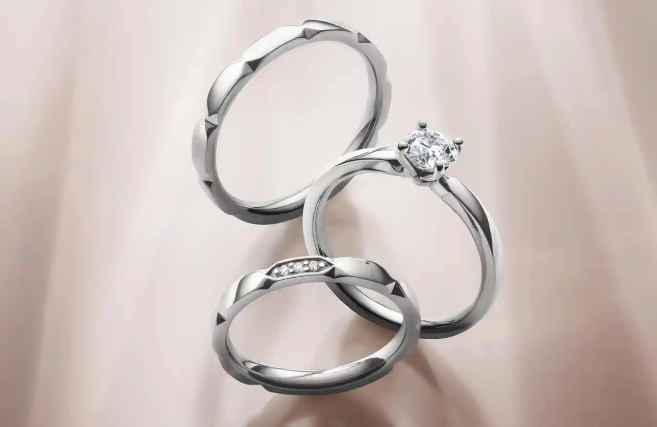 【株式会社エフ・ディ・シィ・プロダクツ】 ふたりの確かな想いが高く大空へ舞い上がり、幸せが波紋のように広がっていく４℃のブライダルコレクション「Aqua Soar」