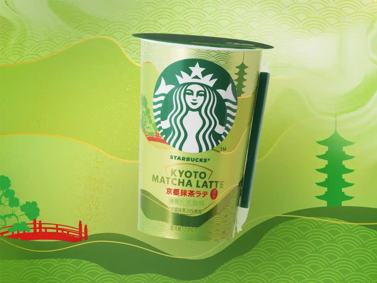 【Starbucks Corporation】 スターバックス(R) チルドカップ発売 20周年を記念した復刻商品「京都抹茶ラテ」9月2日（火）より新発売