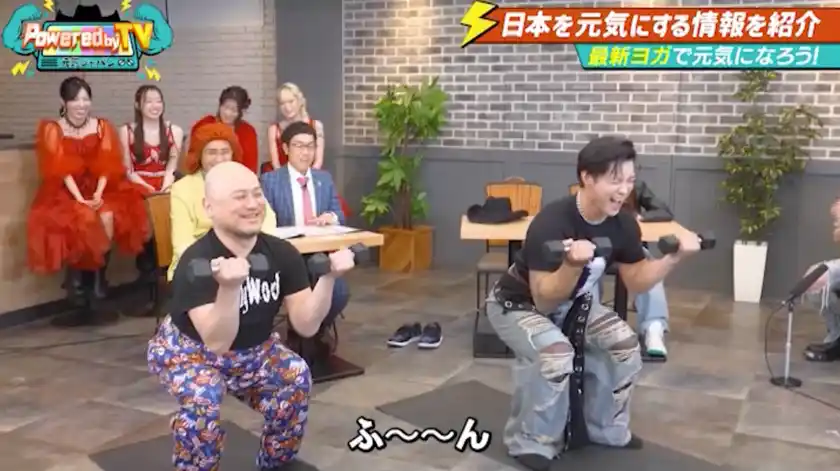 ハリウッドザコシショウ・TOMO(ORβIT)米国No1 POPヨガ・ワークアウト「YOGASIX」を体験！『Powered by TV～元気ジャパン～』