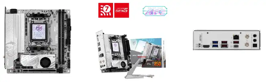 【エムエスアイコンピュータージャパン株式会社】 MSI、MPGシリーズより、ホワイトのPCBとヒートシンクを搭載したMini-ITXマザーボード「MPG B850I EDGE TI WIFI」を発売