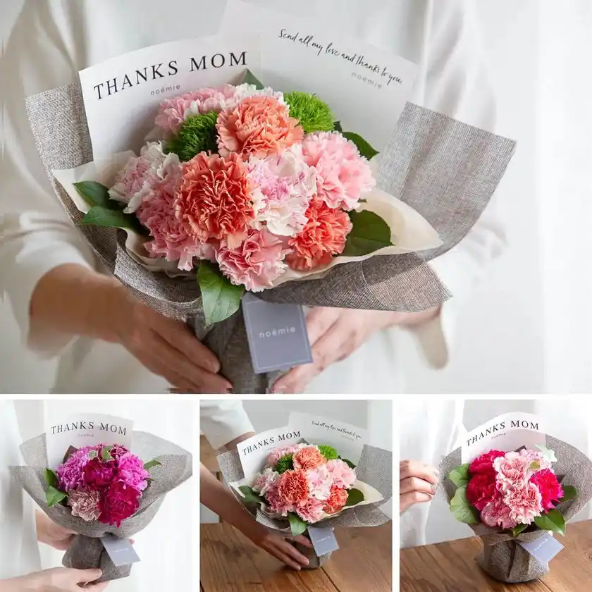 そのまま飾れるメッセージブーケ(ミックスカラー)