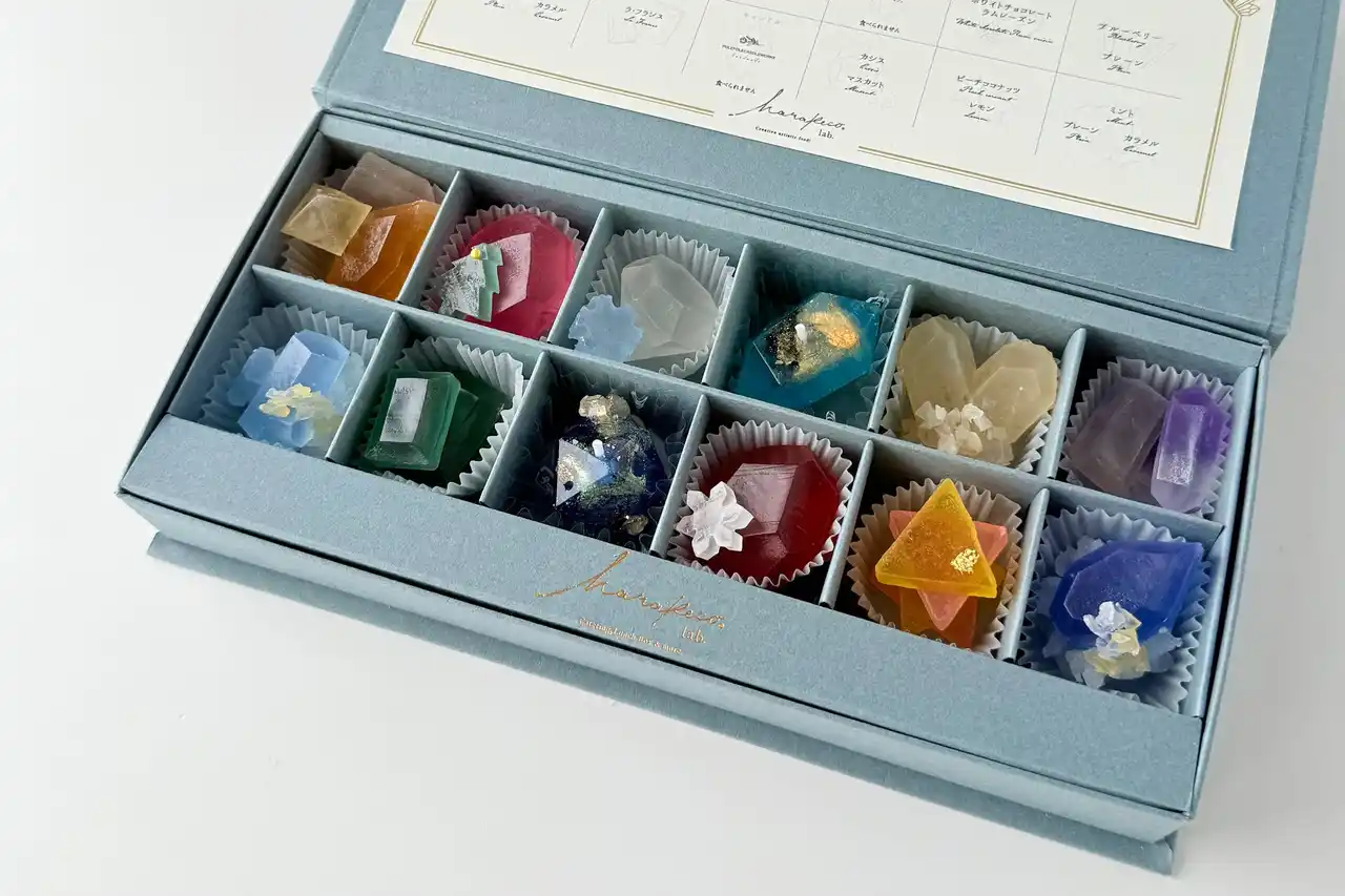 クリスマス前のお届けはお早めに！”まるで宝石”きらめく琥珀糖の限定ボックスを好評販売中