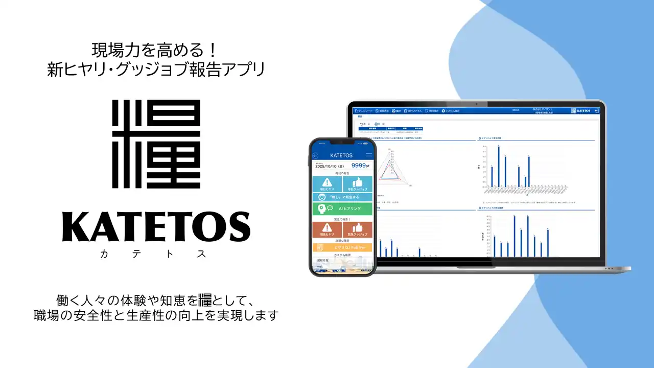 【株式会社ダイサン】 現場力を高め、安全と生産性の向上を目指す下意上達システム新ヒヤリ・グッジョブ報告アプリ 「KATETOS（カテトス）」運用開始