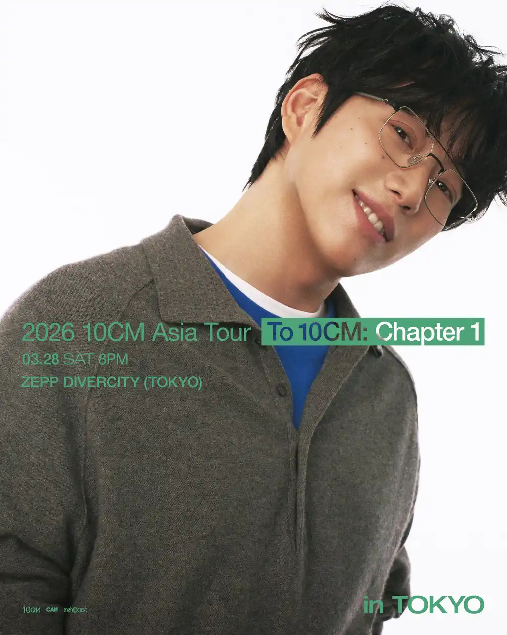 【株式会社STONE.B】 韓国の人気シンガーソングライター 10CM(シプセンチ)、単独来日公演『＜To 10CM:Chapter 1＞ in Tokyo』開催決定！