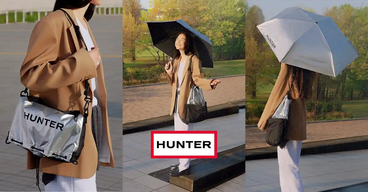 【Hunter Japan株式会社】 HUNTER（ハンター）晴雨兼用傘より新色シルバーが登場