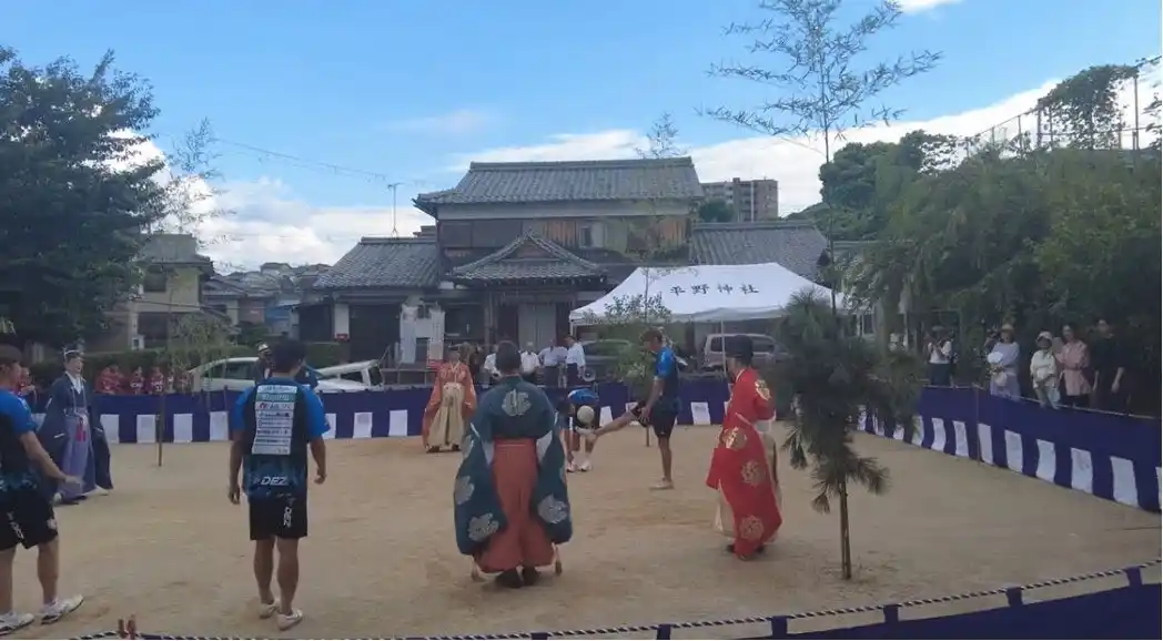 【レイラック滋賀FC】 平野神社　蹴鞠（けまり）奉納祭にレイラック滋賀FC選手が参加！