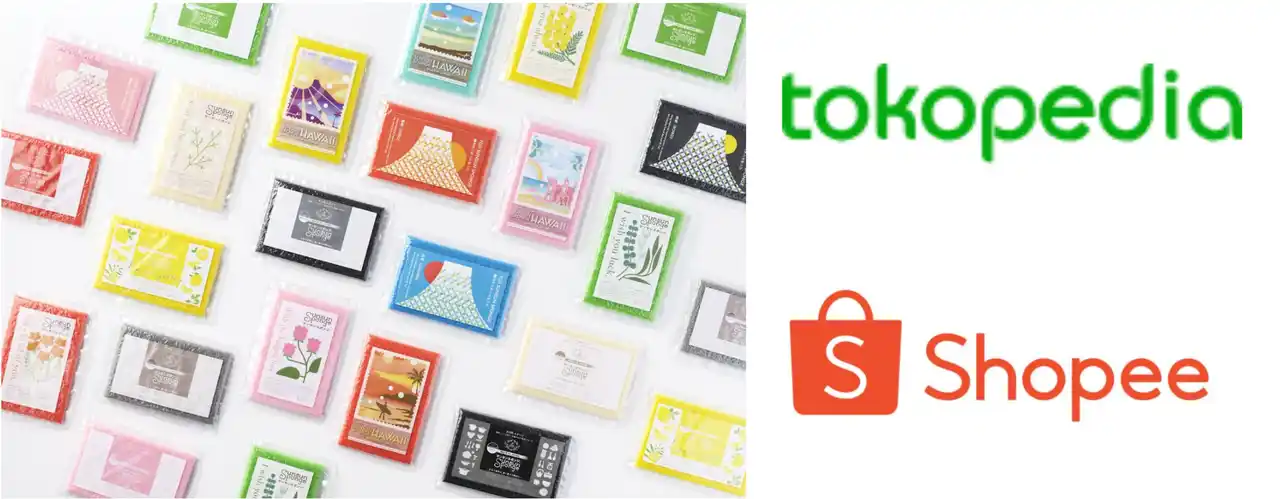 サンサンスポンジ、インドネシアへ進出！大手オンラインマーケットプレイス「tokopedia」と東南アジア最大級EC「Shopee」にて商品を展開！