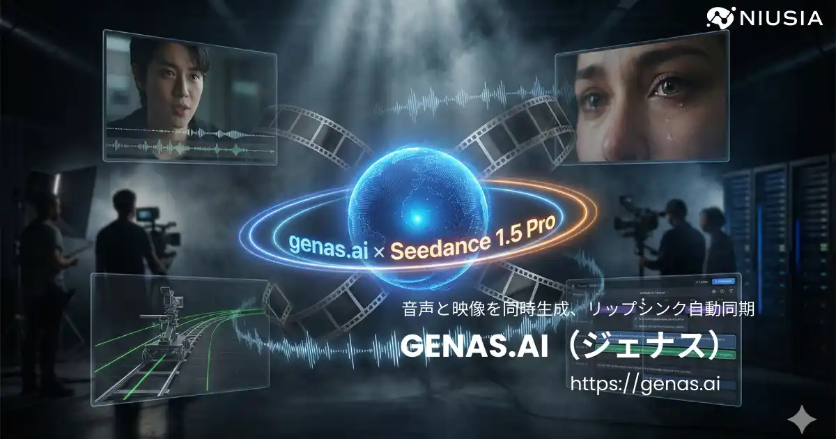 音声と映像を同時生成、リップシンク自動同期--ByteDance最新AI動画モデル「Seedance 1.5 Pro」を”genas.ai（ジェナス）”が日本市場向けに実装
