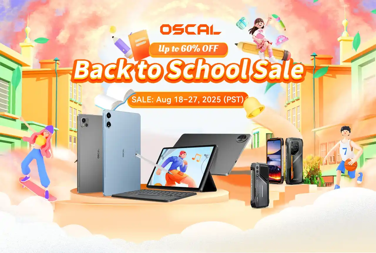 OSCALのAliExpress 新学期セール開催中！人気タフネススマホ＆タブレットが最大60%OFF（～8/28まで）