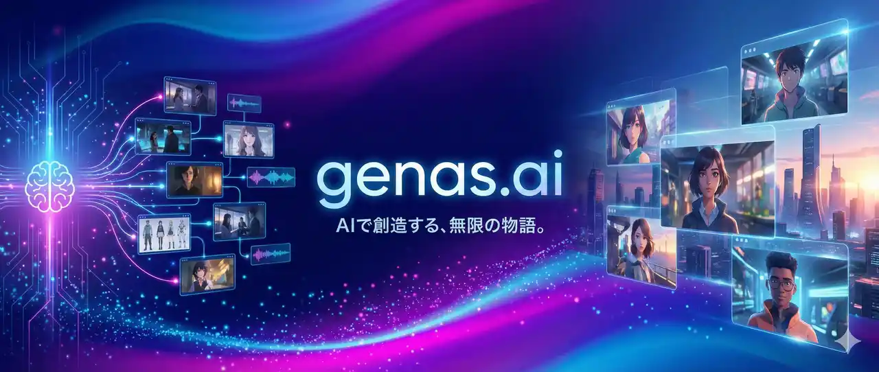【ニュウジア】 ショートドラマ・ショートアニメを"量産できる工程"へ。AI動画生成「genas.ai」提供開始
