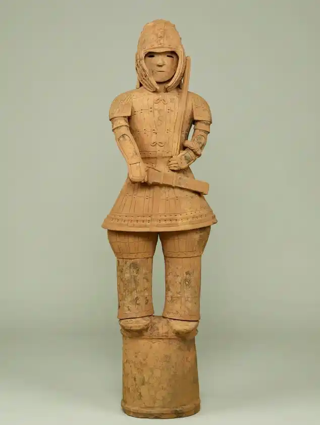 国宝　埴輪 挂甲の武人　古墳時代・6世紀　群馬県太田市飯塚町出土　土製　東京国立博物館蔵　(※貸与予定作品)