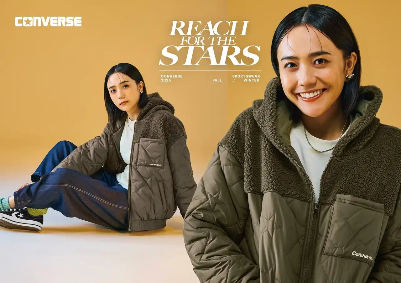 【コンバースジャパン株式会社】 コンバース2025年秋冬ウェア第2弾。機能性とファッション性を兼ね備えたアウターが登場