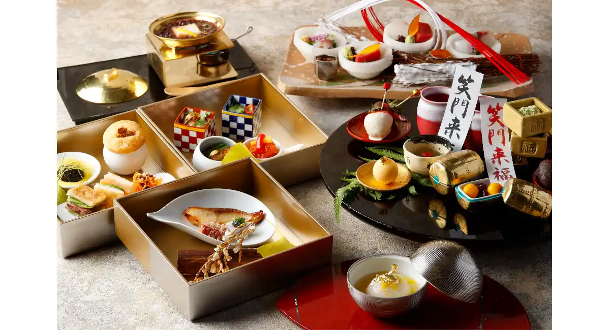 ＜冬の華茶膳＞テーブルを彩る華やかなメニュー