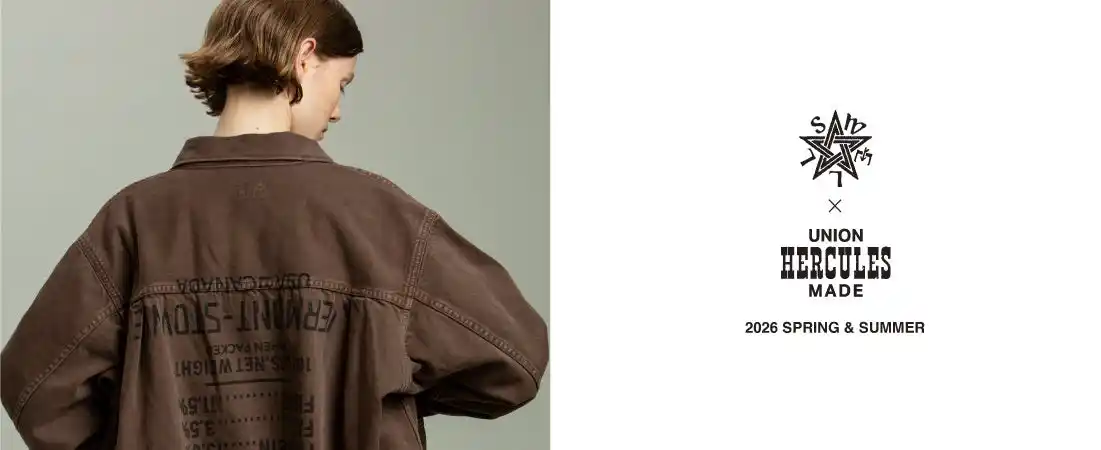 【株式会社ジョンブル】 ジョンブル監修 ユニオン ヘラクレス メイドによるコラボレーション「SWELL VINTAGE × UNION HERCULES MADE」2026年春夏コレクション LOOKBOOK公開