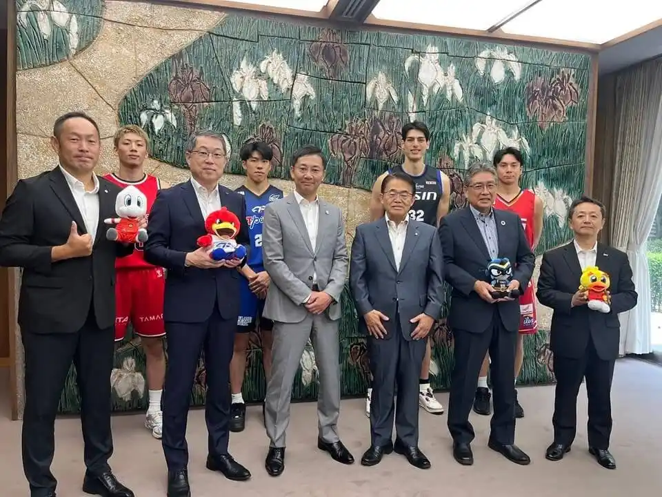 【シーホース三河】 愛知県4クラブ合同で大村秀章愛知県知事を表敬訪問