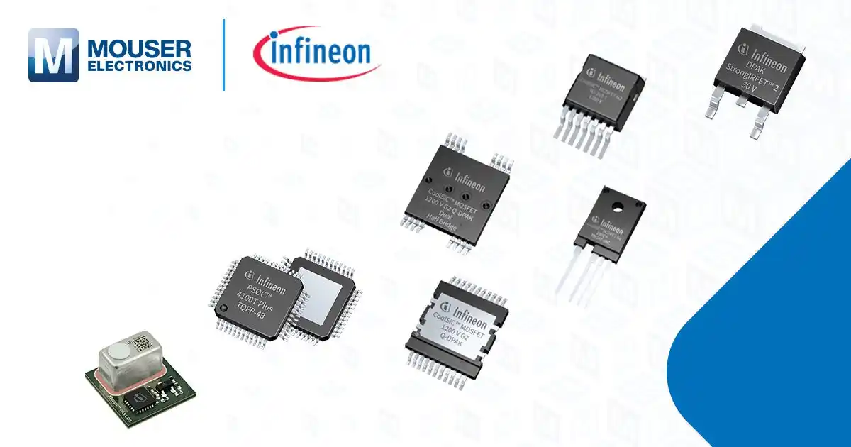 【Mouser Electronics, Inc.】 マウザー、Infineon Technologiesの新商品を追加しラインナップを強化