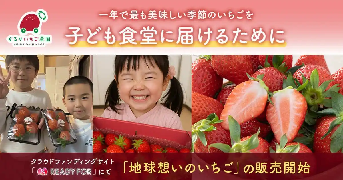 【GNホールディングス株式会社】 子ども食堂に一年で最も美味しい季節のいちごを届けるために
