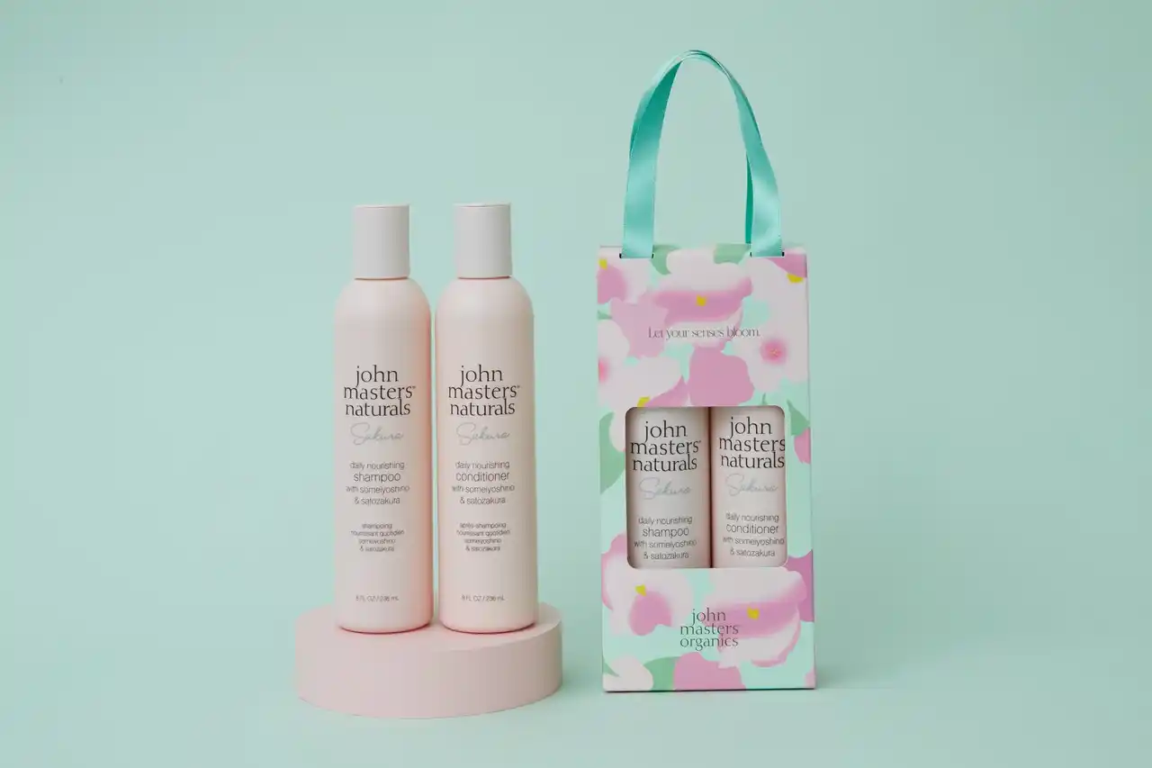【株式会社ジョンマスターオーガニックグループ】 2026.2.5 debut 春の香り、甘くやわらかく。軽やかに潤うシャンプーとなめらかにツヤめくコンディショナーが桜の香りで登場。