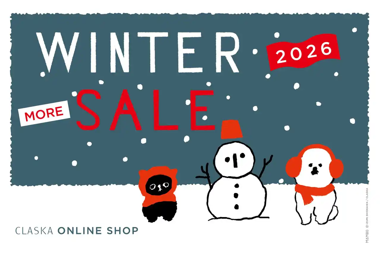 【株式会社クラスカ】 【CLASKA ONLINE SHOP】2026 WINTER "MORE" SALEを1月26日（月）より開催