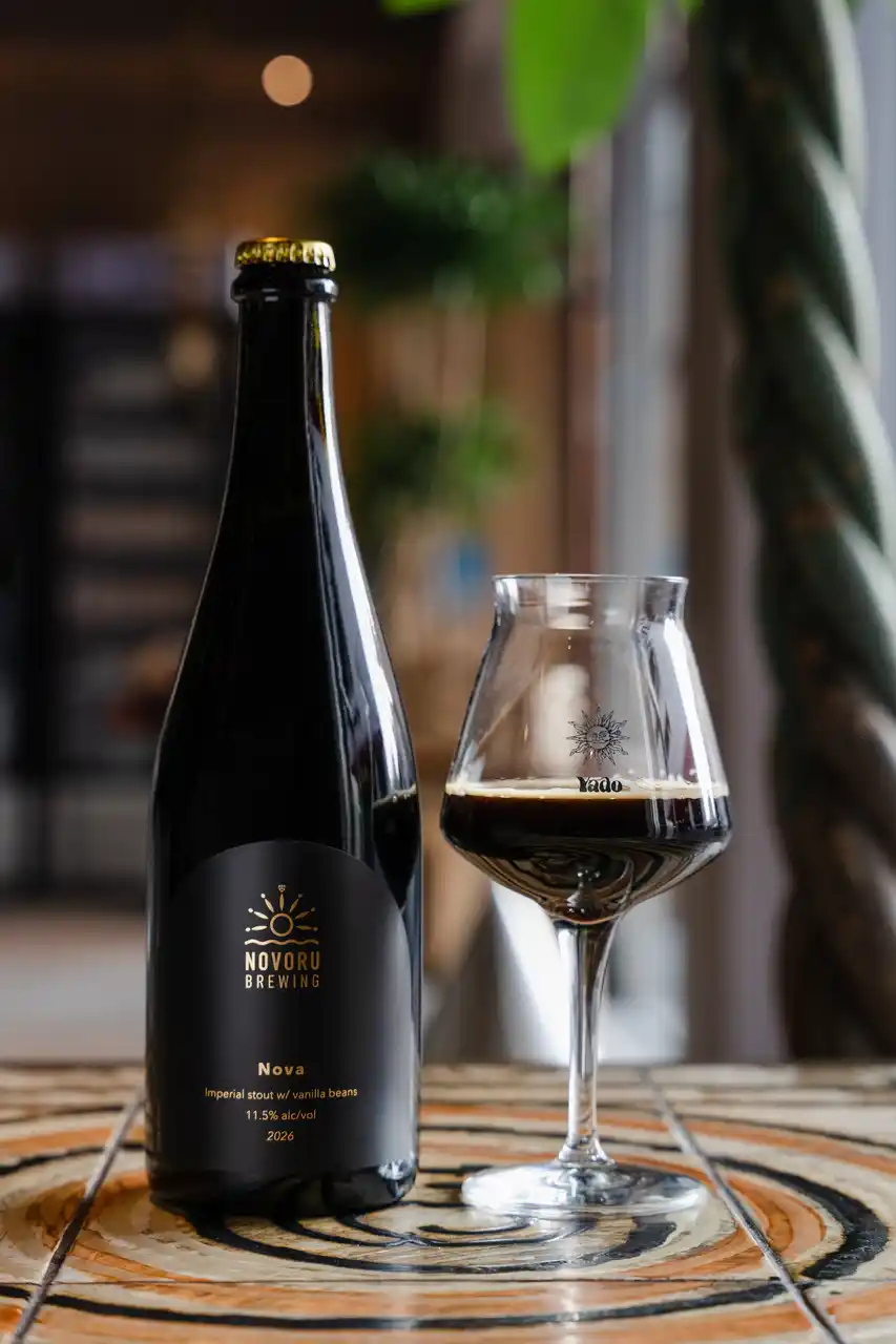【株式会社ノボルブルーイング】 宮崎県宮崎市にてクラフトビールを製造販売するノボルブルーイングが、年に一度だけ購入可能な黒ビール『Nova 2026』を数量限定発売開始