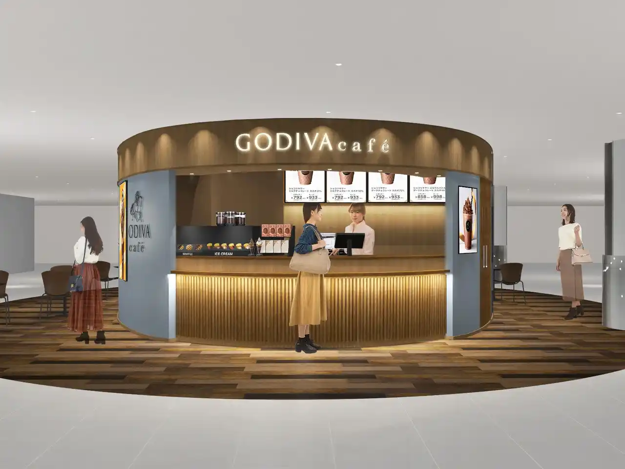 【ゴディバ ジャパン株式会社】 ゴディバカフェ初の『スタンドタイプ』店舗を成田国際空港に出店！ 「GODIVA cafe Narita Airport Terminal 1」