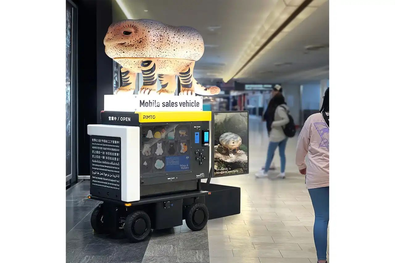 【株式会社マッシュアップ】 移動型無人販売サービス「PIMTO」の実証実験を成田空港で実施
