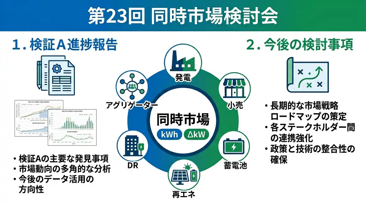 【号外】第23回「同時市場の在り方等に関する検討会」、検証A完了と「自己計画電源」制約の最新論点を解説