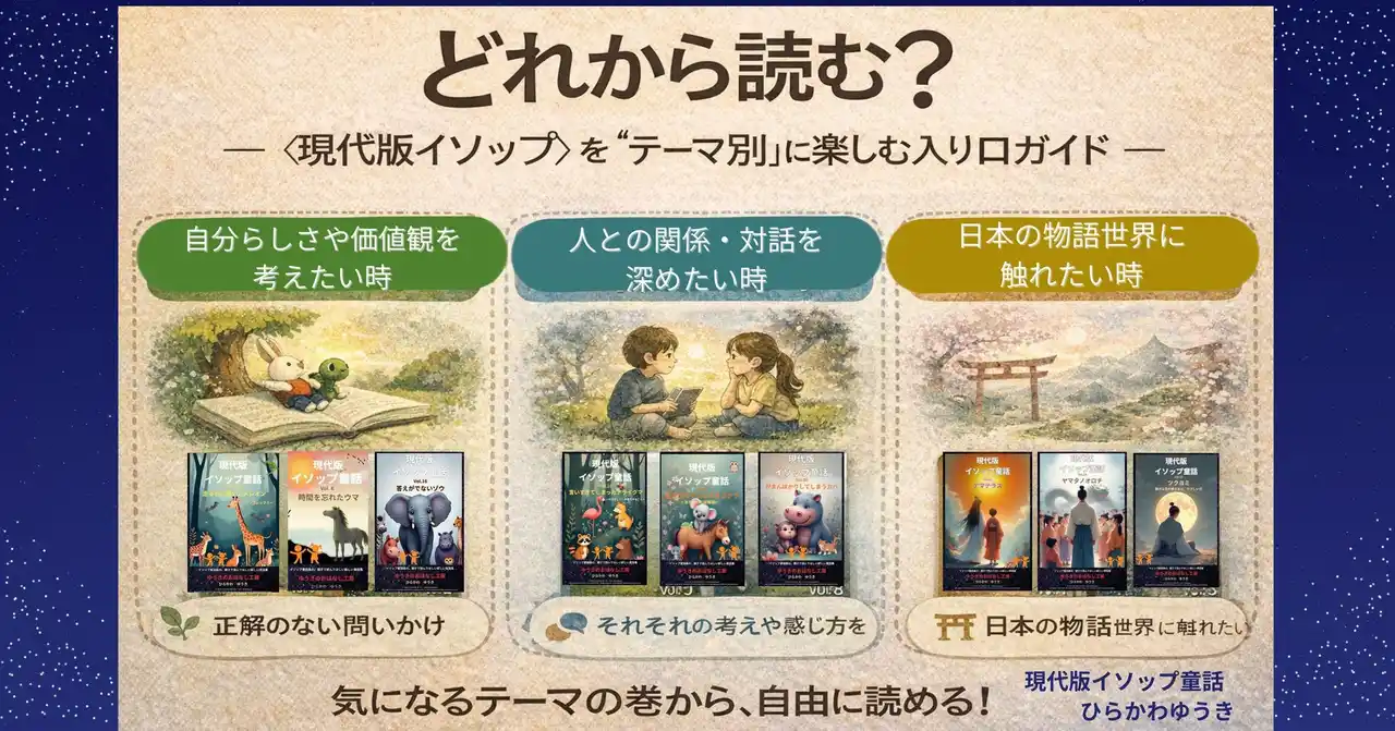 【株式会社リリパット】 どれから読む？─ 〈現代版イソップ童話〉を“テーマ別”に楽しむ入り口ガイド