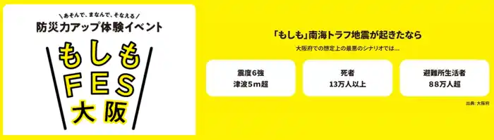 【株式会社神防社】 ～東日本大震災から15年～「もしも」南海トラフ地震が起きたなら？防災イベント「もしもFES大阪2026」に出展