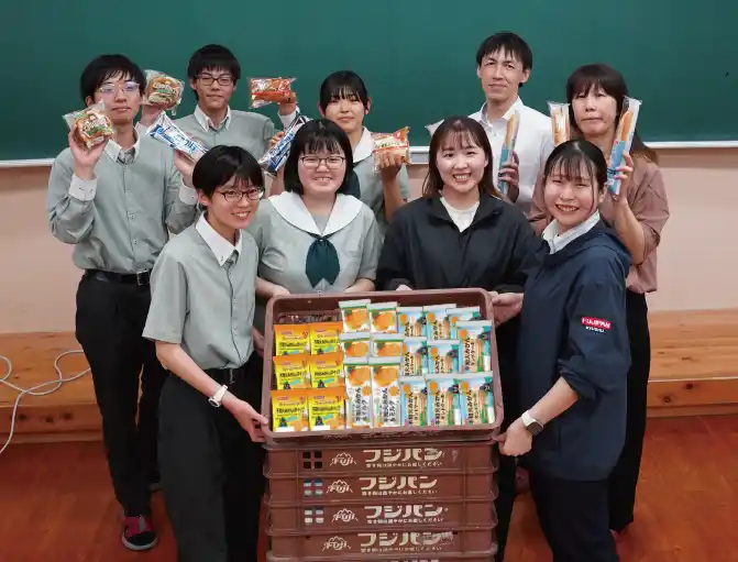 【フジパン株式会社】 不知火みかんの爽やかさをパンに込めて　宇城市×県立松橋高校×フジパンコラボ　市制20周年記念オリジナルパン期間限定発売