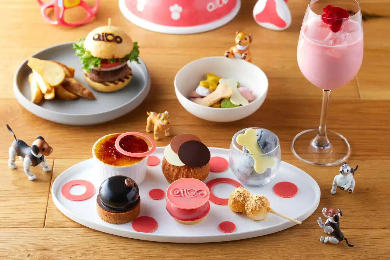 【ハイアット セントリック 銀座 東京】 aiboと一緒に楽しむ、愛らしさ満点のスイーツの世界！限定カラーにインスパイアされた、遊び心あふれるラインアップ「aibo アフタヌーンティー」