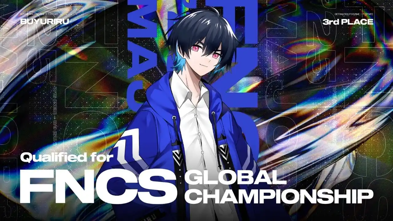 【株式会社GameWith】 DetonatioN FocusMe、「Fortnite Championship Series 2025 Major 3」にて、ぶゅりる選手が3位に入賞し、フランスで行われる世界大会の出場権を獲得！