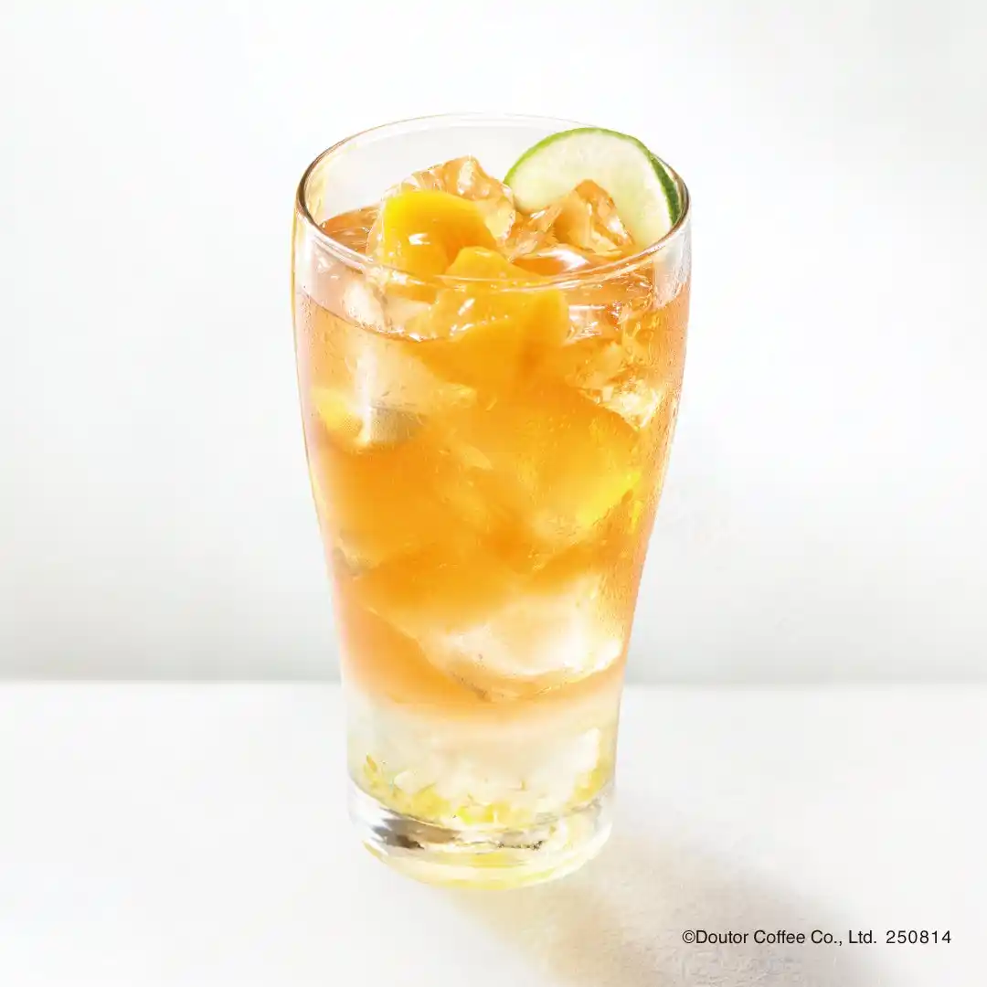 【株式会社ドトールコーヒー】 エクセルシオール カフェ　果実とお茶を楽しむティーエード第2弾！「マンゴーグリーンルイボスティー」８月14日発売