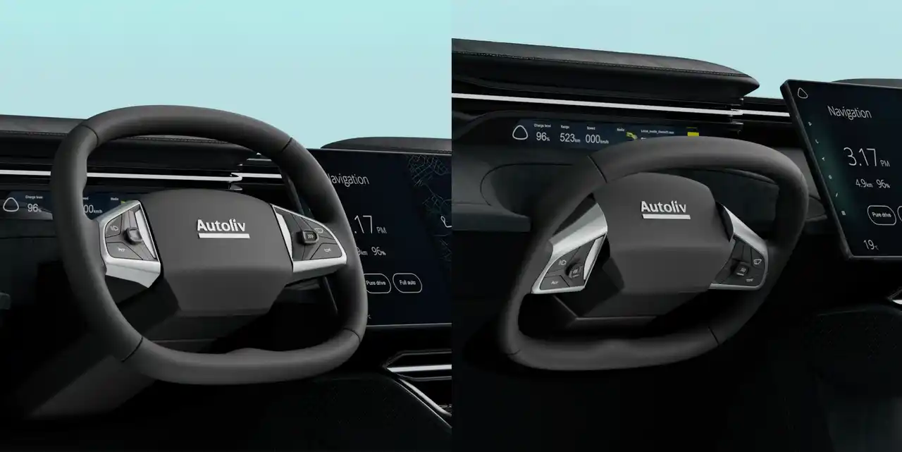 【オートリブ株式会社】 オートリブとTensorが自動運転車向けに世界初の折り畳み式ステアリングホイールを発表