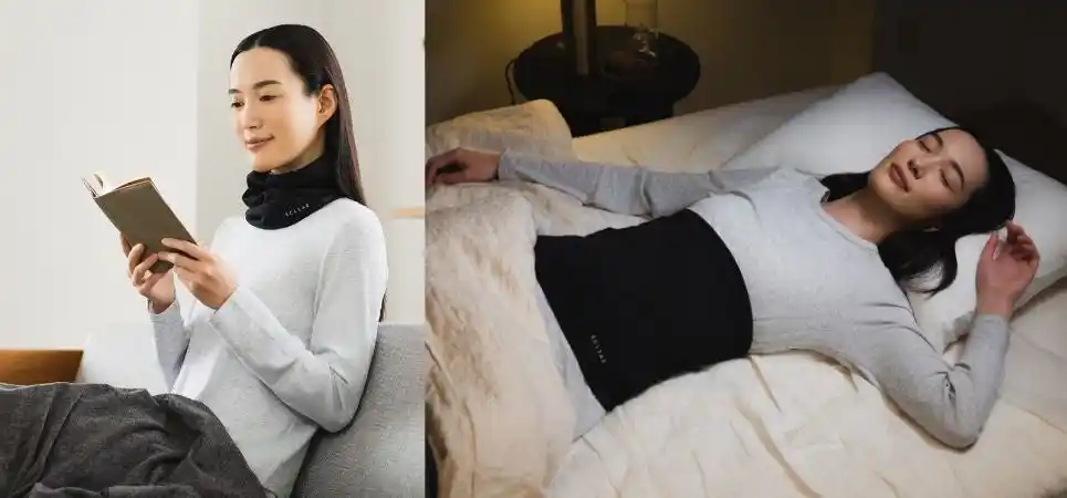 【エレコム株式会社】 デジタル社会で疲れた身体を、包み込むように温める！肌ざわりのよい綿素材を使用したECLEAR リカバリーネックハグ、おなかハグを新発売