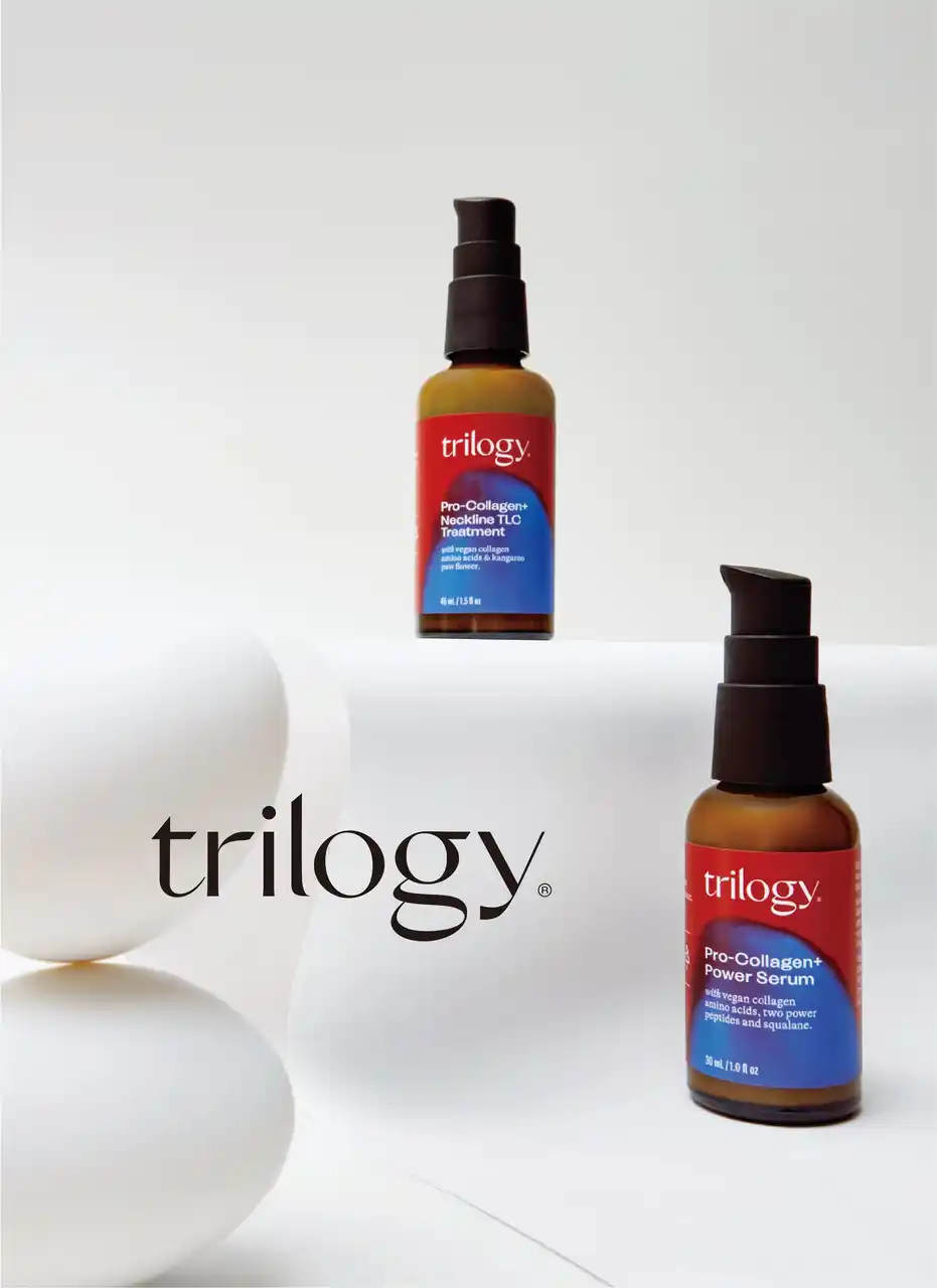 【trilogy(トリロジー)】低分子プロコラーゲンに着目した"攻め"のハリ・うるおい美容液と「ネック専用トリートメント」が登場！ぐっと上向き印象な美肌＆美ネックへ＜7月11日(金)全国発売＞