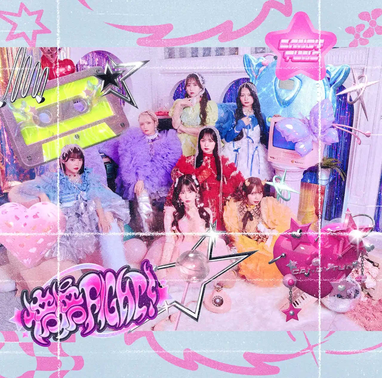 CANDY TUNE 1stフルアルバム『倍倍FIGHT!』のアートワーク＆収録曲を解禁！ 収録曲「レベチかわいい！」のMVも公開