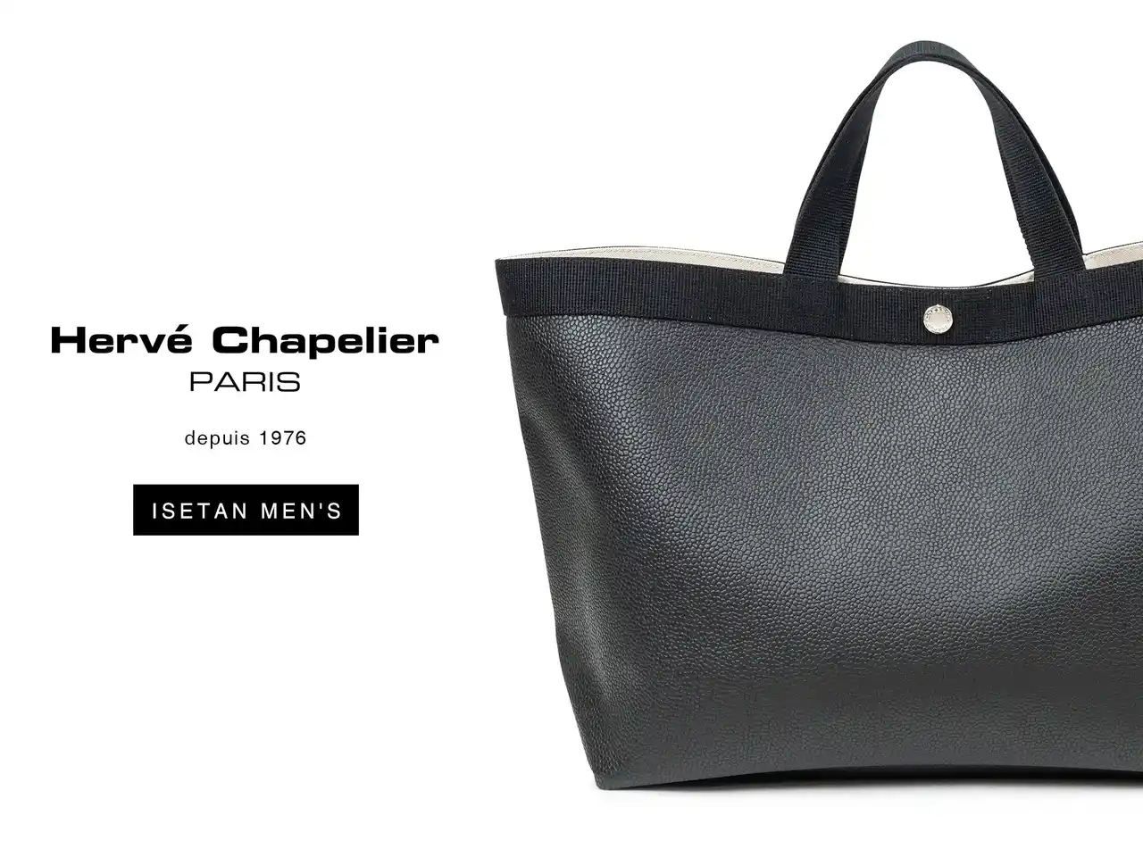 【Herve Chapelier（エルベシャプリエ）】伊勢丹新宿店メンズ館に3月18日、常設店をオープン！オープンを記念し、「桜色タグ」の限定バッグを発売