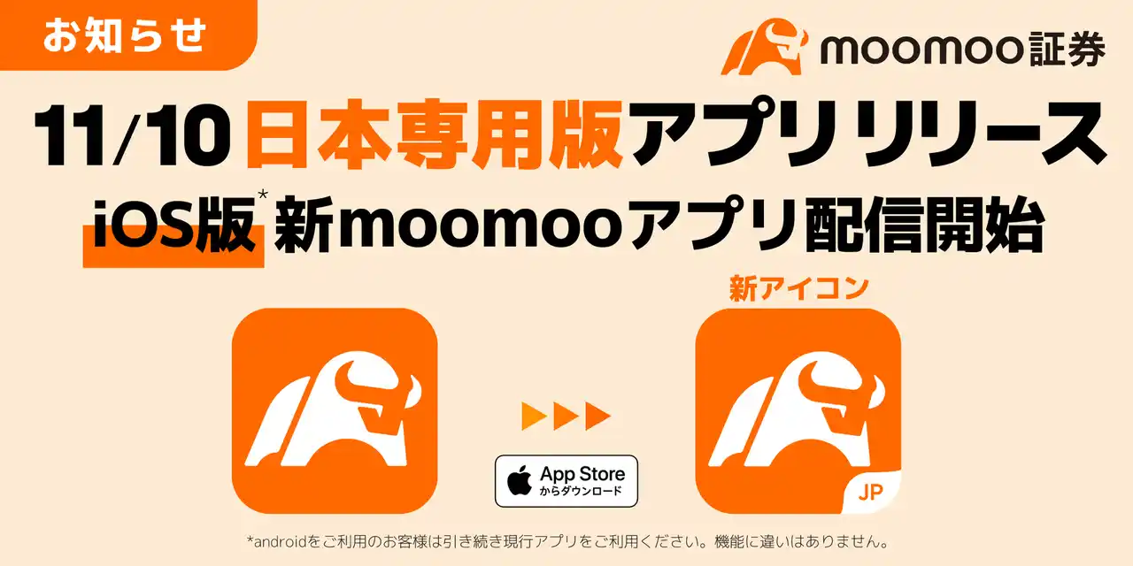 【moomoo証券株式会社】 【iOS】日本専用版moomooアプリ リリースのお知らせ-moomoo証券