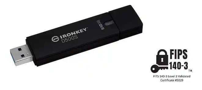 【Kingston Technology International Limited】 Kingston IronKey D500S、世界初にして唯一のTAA準拠かつFIPS 140-3 レベル3認定のハードウェア暗号化ドライブ