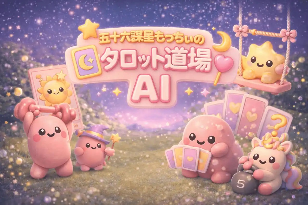 業界初、プロ占い師の"思考プロセス"を追体験できるAI学習ツール「五十六謀星もっちぃのタロット道場AI」を発表