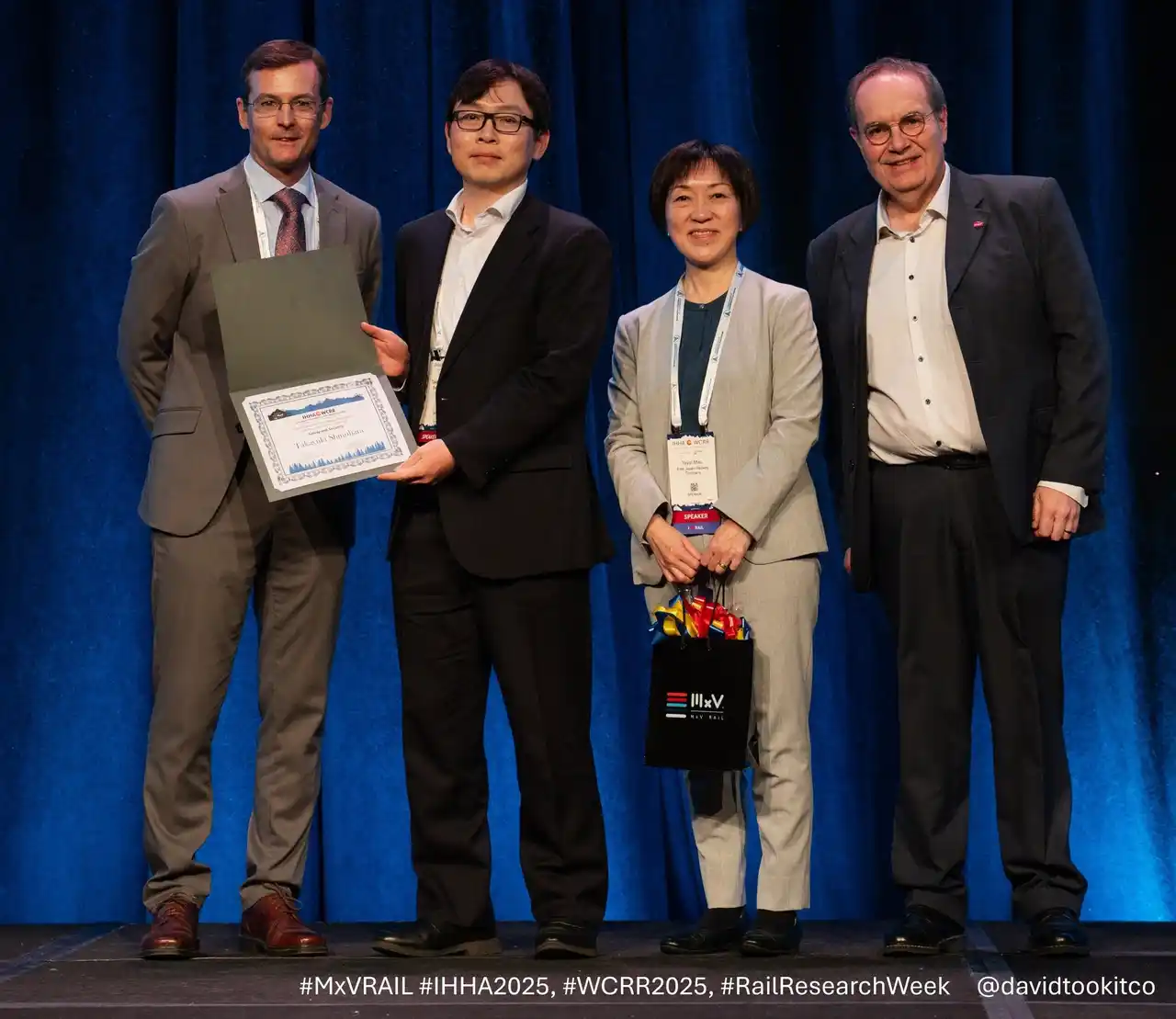 【東日本旅客鉄道株式会社】 第14回世界鉄道研究会議（WCRR 2025）で優秀論文賞を受賞しました