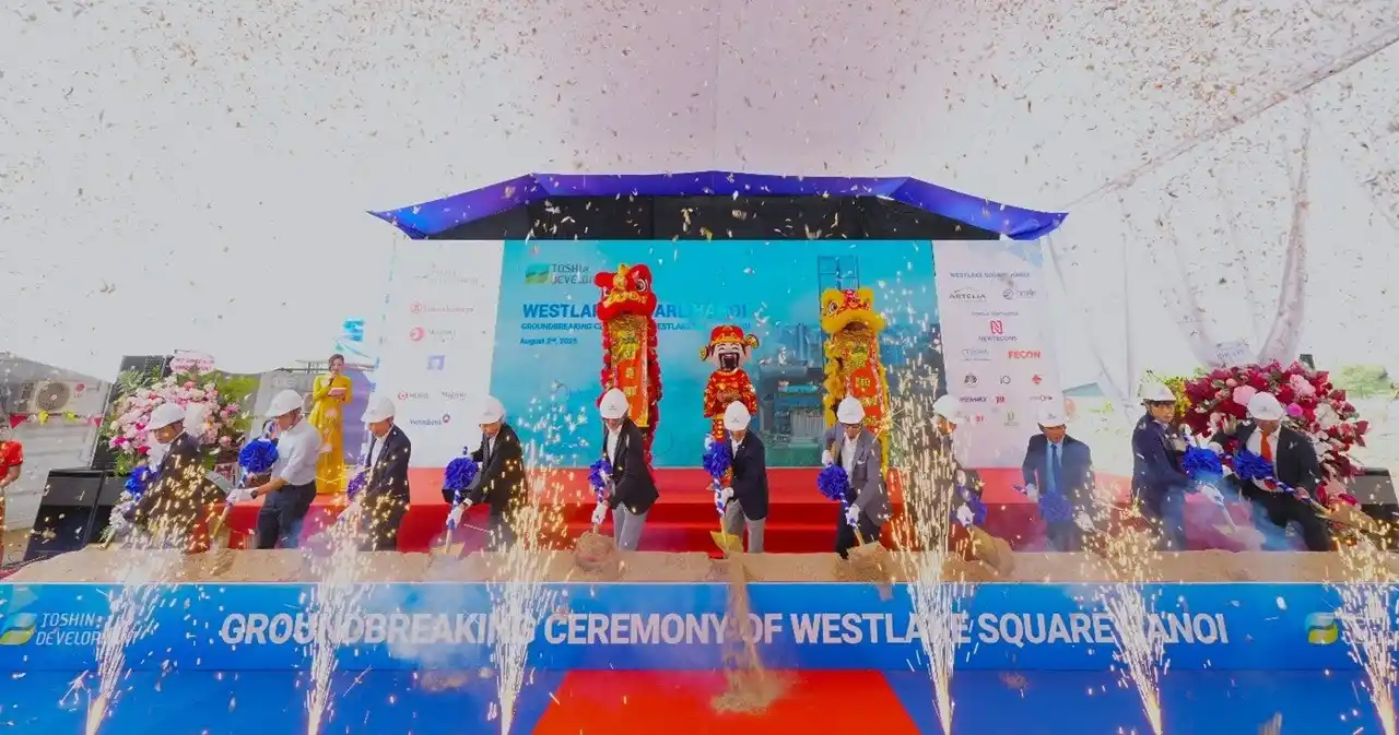 【東神開発株式会社】 ベトナム・ハノイ 大規模複合ビル［Westlake Square Hanoi］起工式を実施