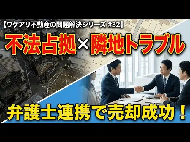 【株式会社SA】 不法占拠と隣地トラブルを抱えた土地が、高値で売れた理由。