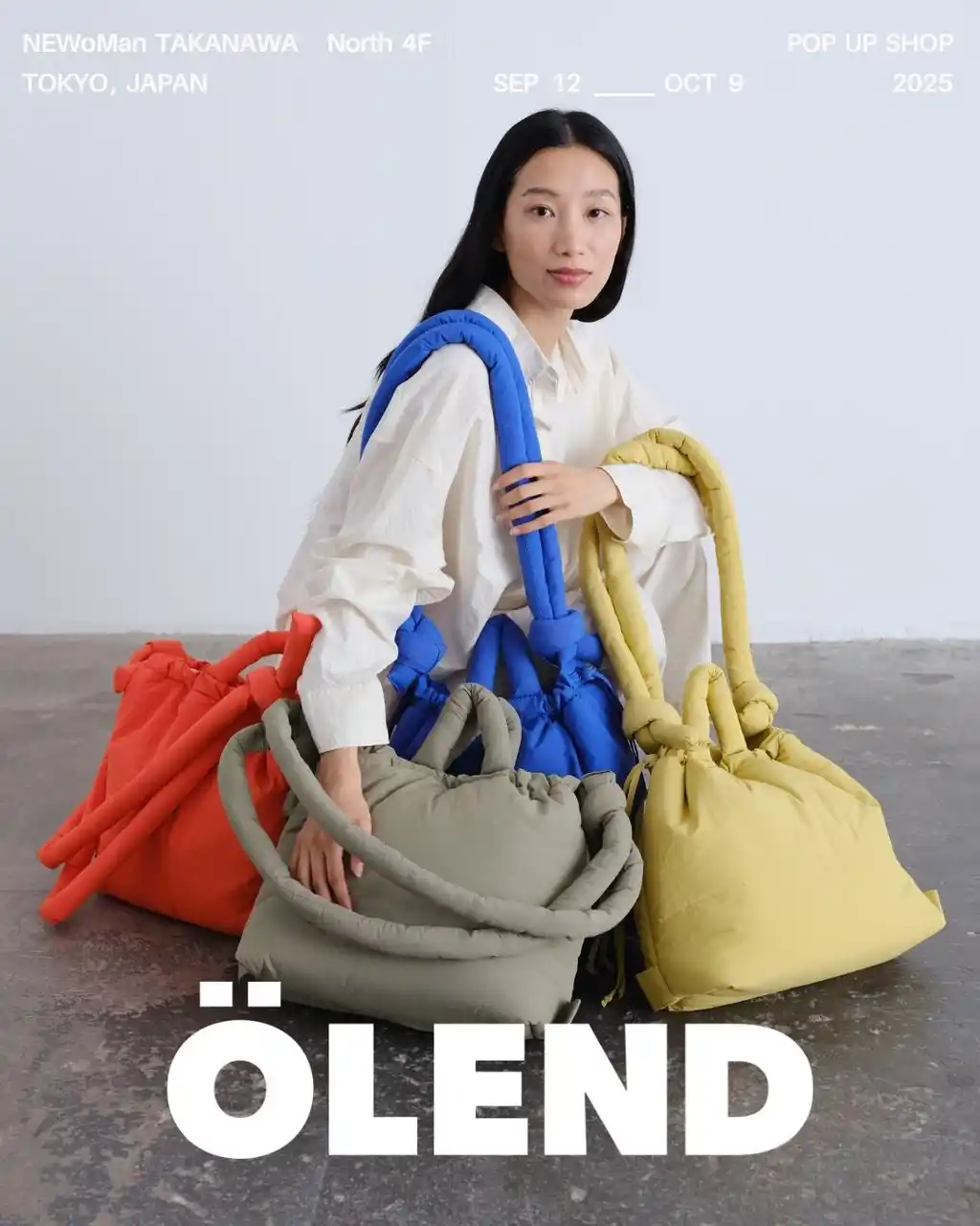 【ポップアップ】スペイン・バルセロナ発バッグブランドÖLEND（オレンド）のポップアップショップを2025年9月12日（金）からニュウマン高輪にて開催！