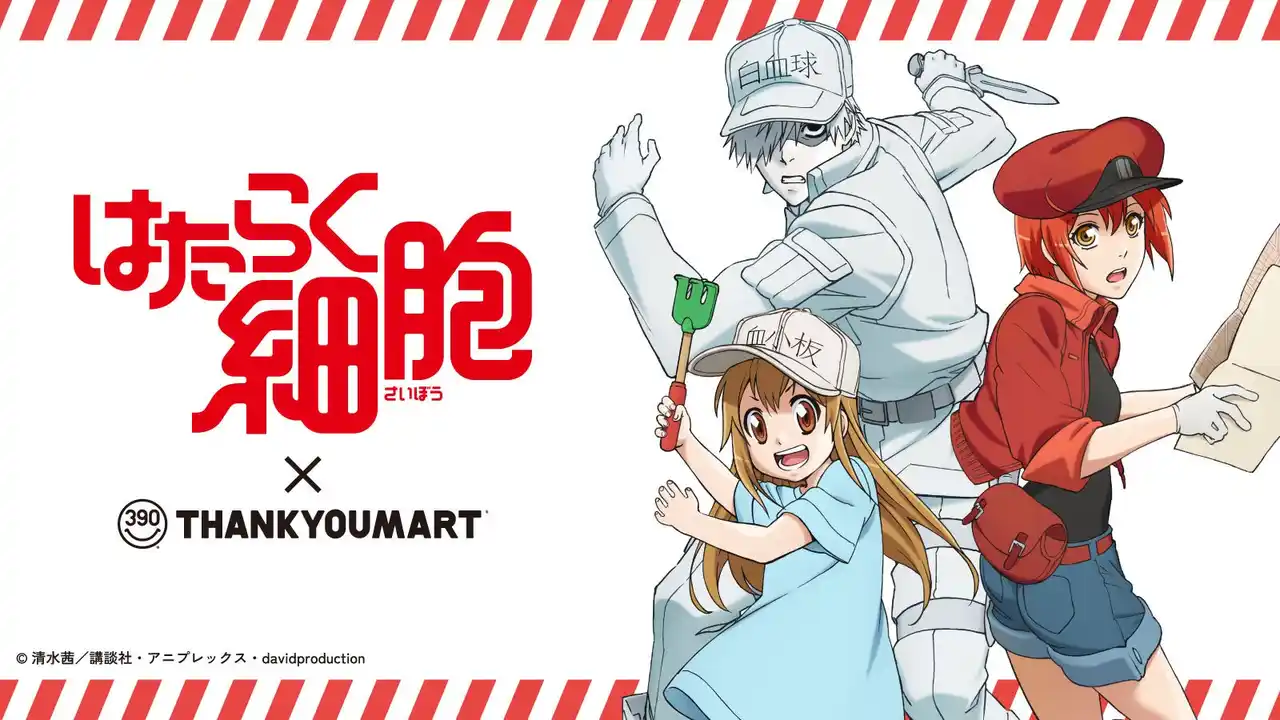 ファン待望！TVアニメ『はたらく細胞』×サンキューマートのコラボ雑貨が初登場！全品390円(税込429円)で2月下旬より新発売